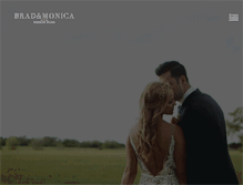 Tablet Screenshot of bradandmonicaweddings.com